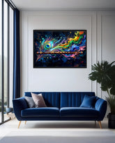 vibrant abstract wall art modern home decor