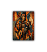 modern portrait wall art canvas with multiple faces