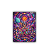 psychedelic alien wall art canvas colorful sci fi painting