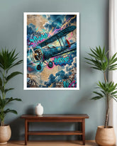 aviation-inspired wall art canvas for living room