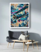 aviation-inspired wall art canvas for living room