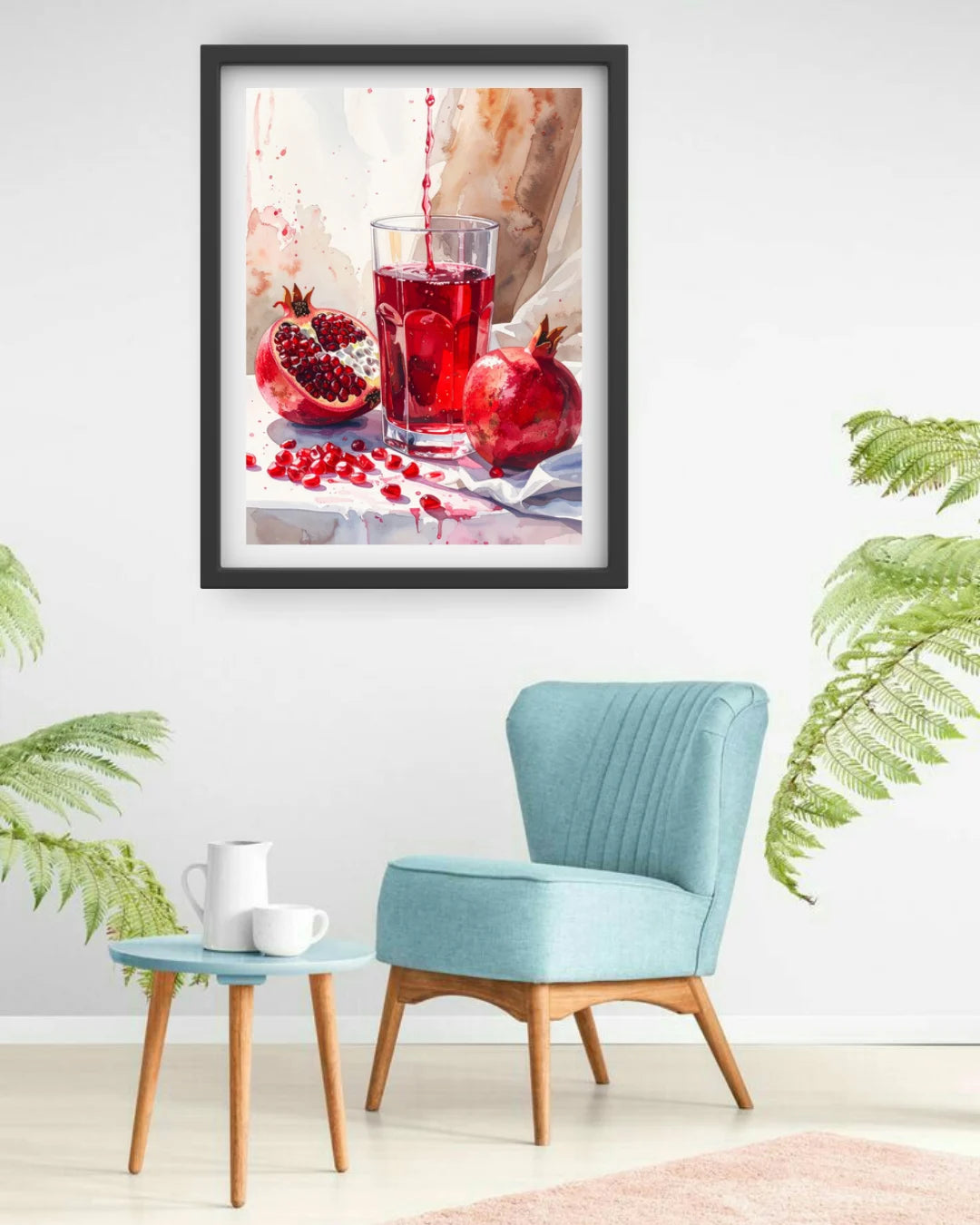 Beverage wall decor canvas painting for living room and cafe space