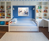 Birds canvas painting for kids room wall decor with soft nature theme