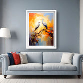 Birds canvas wall decor for modern living space