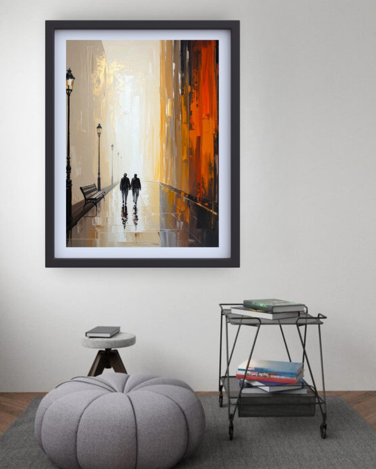 Abstract Street Scene - Wall Art Canvas