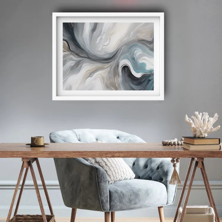 Celestial Currents: Tranquil Flow - Wall Art Canvas