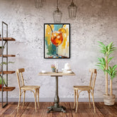 Cafe drink wall art canvas painting for restaurant and coffee shop