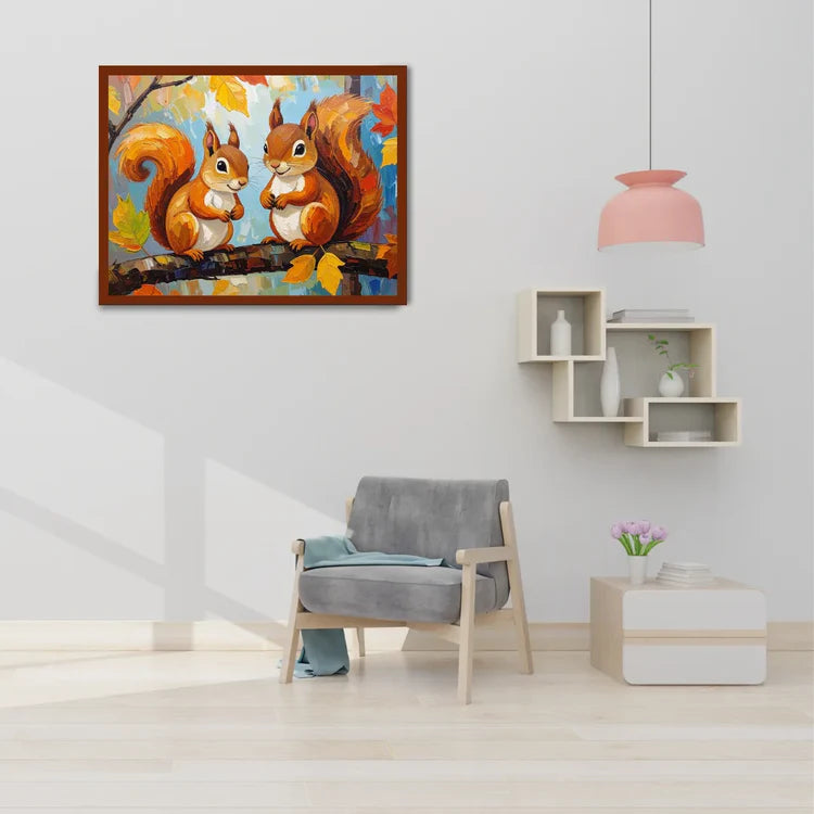 Squirrel Friends – Wall Art Canvas