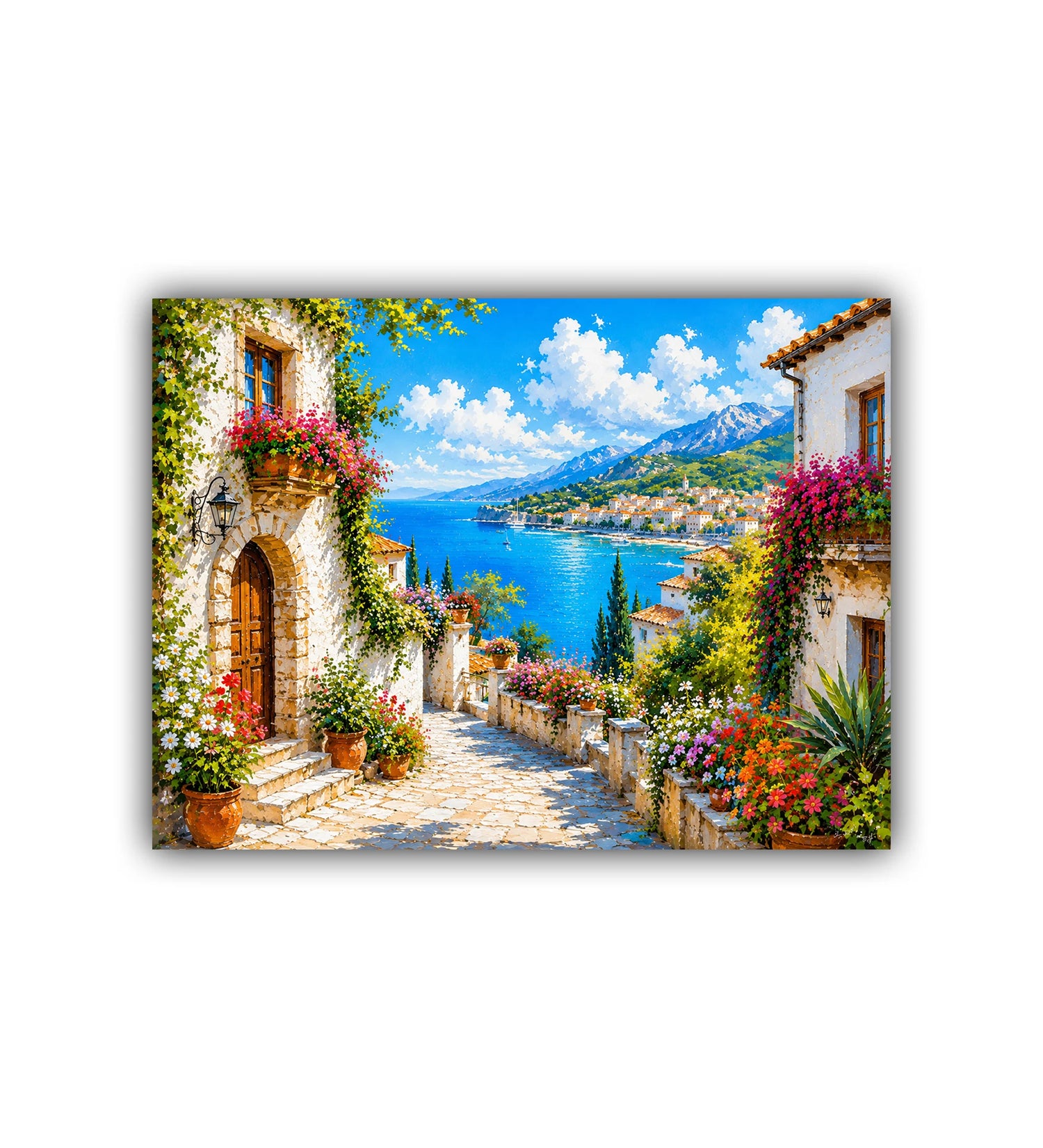 seaside landscape wall art canvas painting