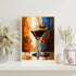 Coffee glass art canvas wall painting with modern artistic finish