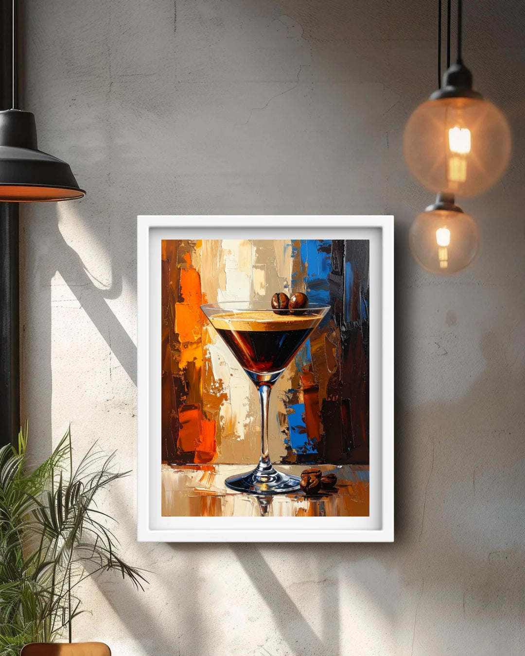 Coffee wall art canvas for modern dining and cafe space