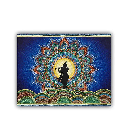 Colorful mandala art wall painting spiritual home decor
