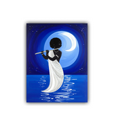 Contemporary moon canvas wall art for modern home decoration