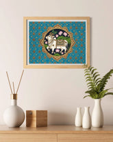 Traditional cow canvas painting for modern home wall decor