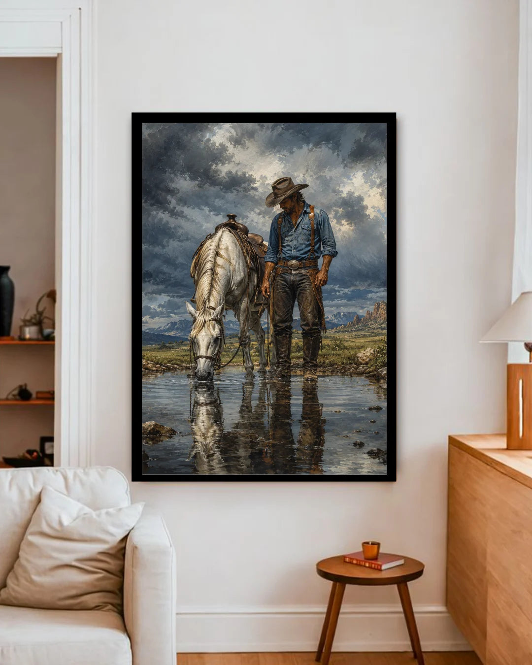 rustic couple wall art modern home decor
