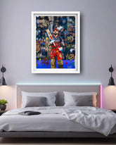 cricket victory wall art canvas colorful design
