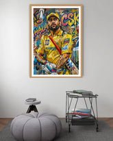 cricket pop art wall art canvas in modern room decor