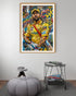 cricket pop art wall art canvas in modern room decor