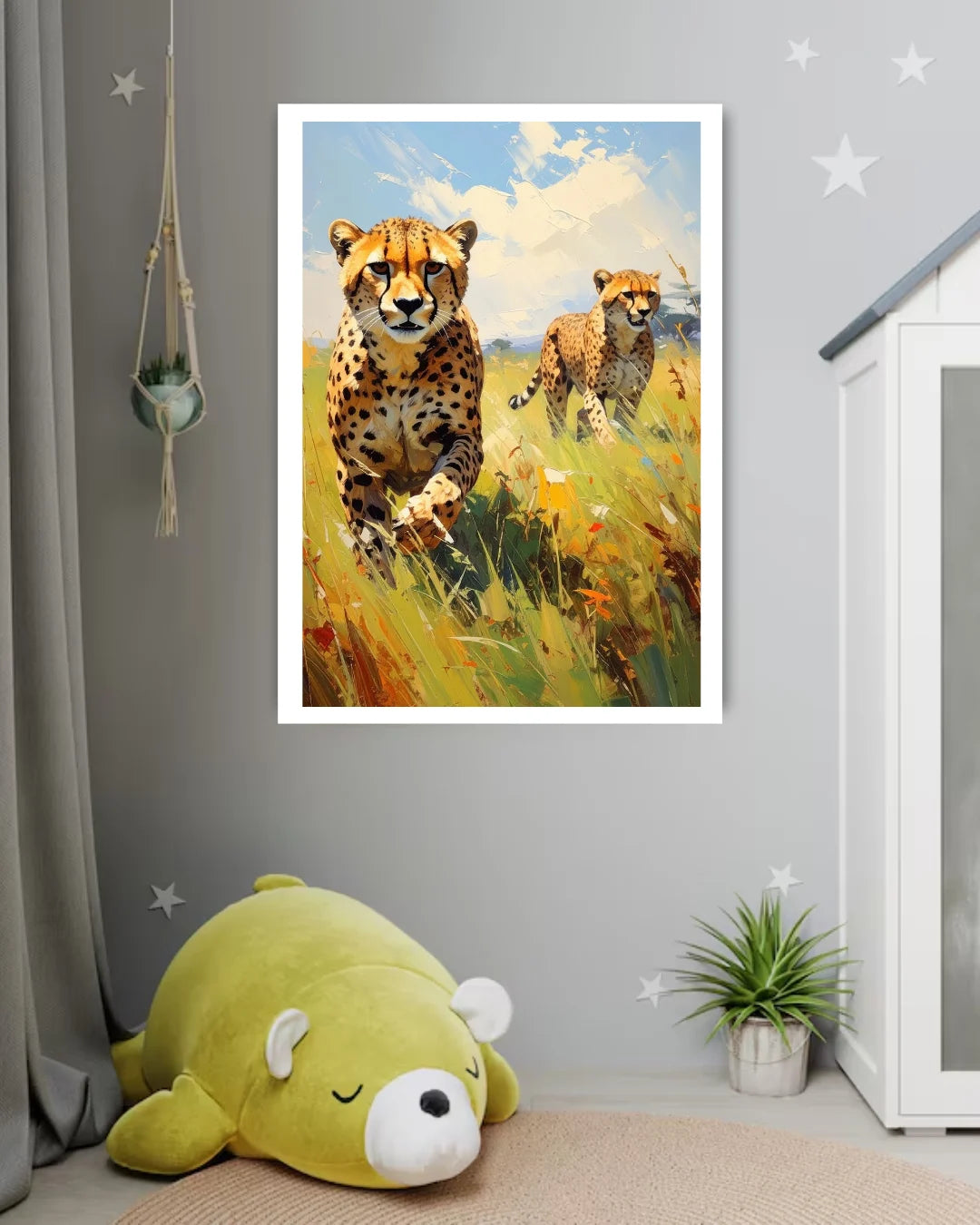 animal wall art canvas nursery decor