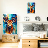 Deer canvas painting set for bedroom wall decor