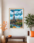 Eiffel Tower wall art canvas displayed in modern living room