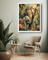 nature-inspired elephant artwork for modern decor