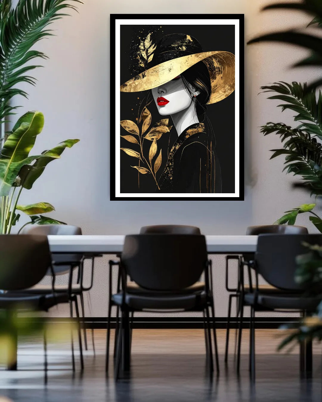 elegant fashion wall art canvas in modern home decor