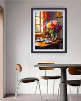 flower painting wall art canvas in modern home decor