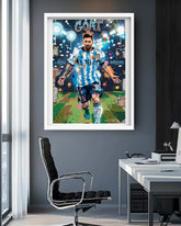 football victory wall art canvas colorful design