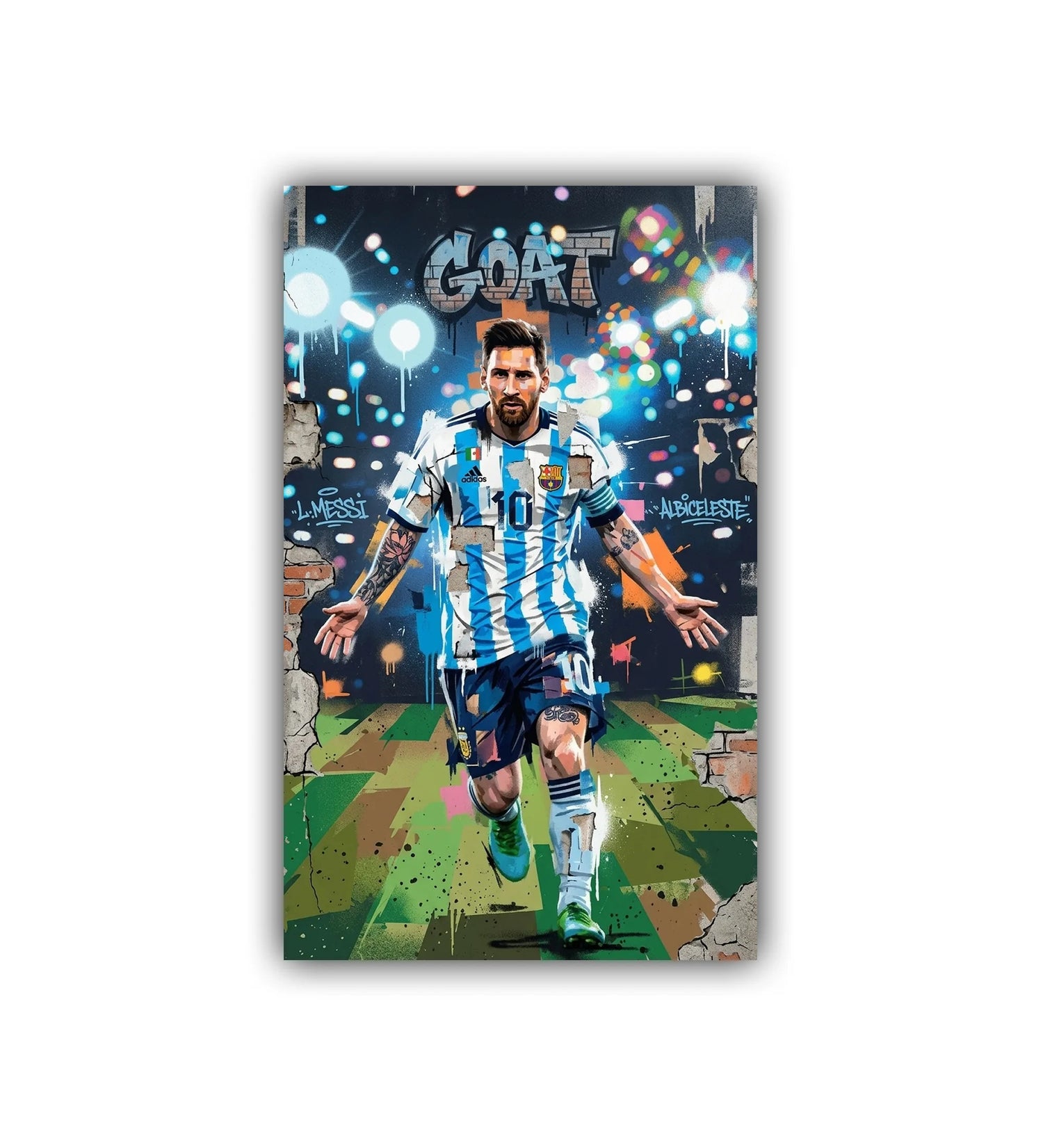 football player wall art canvas sports painting