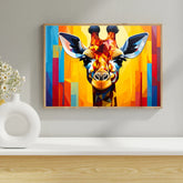 Giraffe wall art canvas painting for modern home interior decor