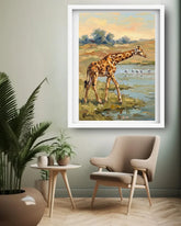 box frame canvas painting for living room 