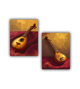 Guitar wall art canvas for bedroom and living room decor