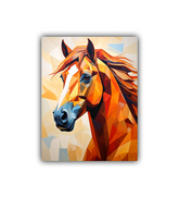 Horse animal wall art canvas painting in modern style