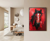 Horse canvas painting in modern style for wall decor