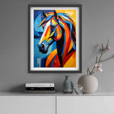 Horse wall decor canvas painting for modern and luxury interiors