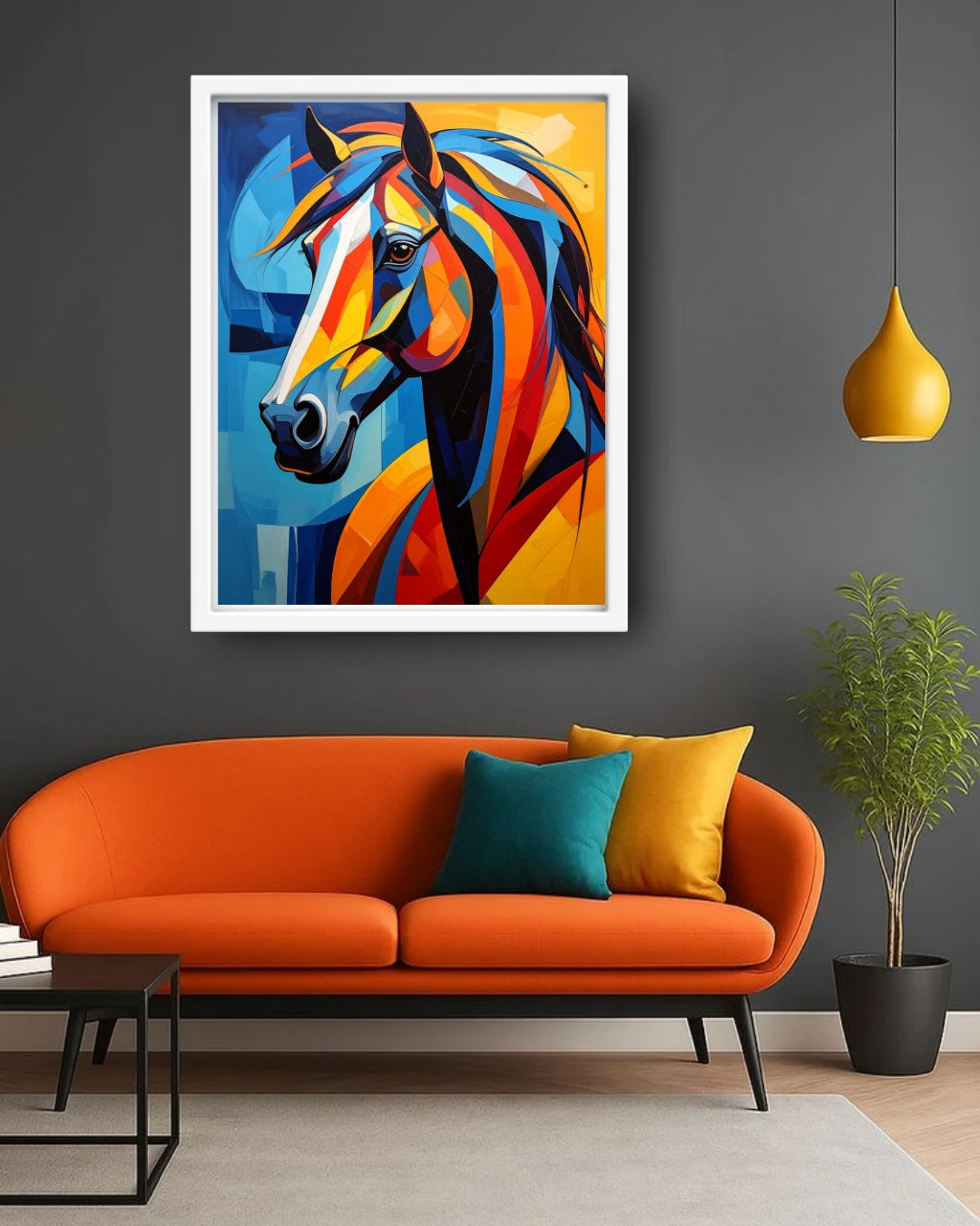 horse canvas paintings for living room