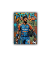sports superstar wall art canvas cricket painting