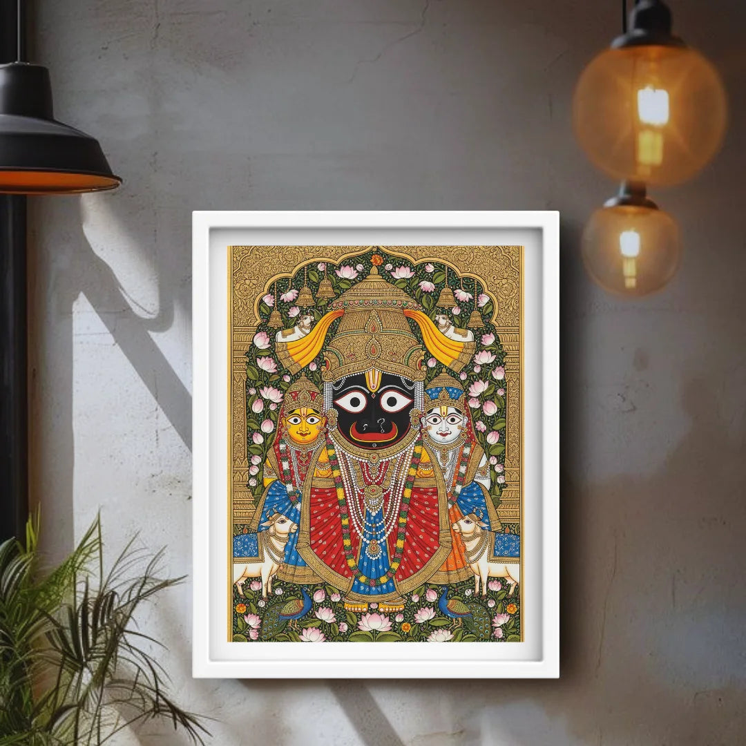 Jagannath canvas wall decor for pooja room and home interior