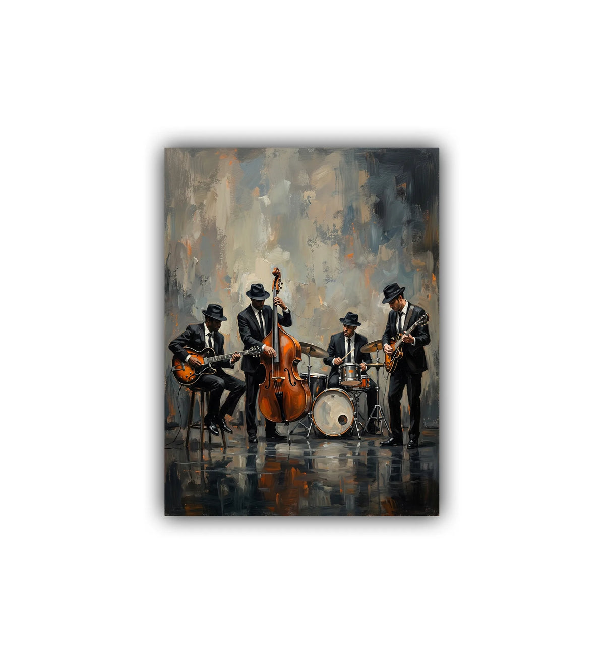 musician performance wall art canvas painting