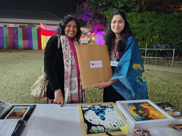 Buddha in Flames and Golden Silhouette Bloom