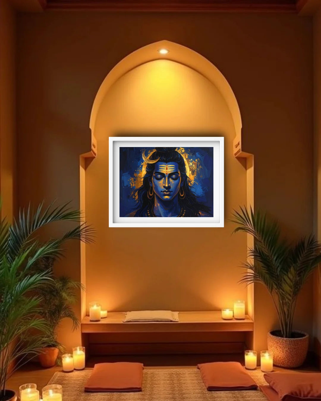 lord shiva canvas painting modern spiritual art