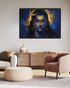 lord shiva wall art canvas in modern living room decor