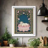 Lotus canvas wall decor for home interior and meditation space