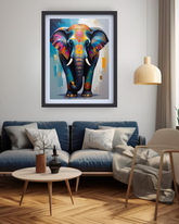 Elephant canvas paintings for living room