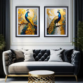 luxury peacock set for living room