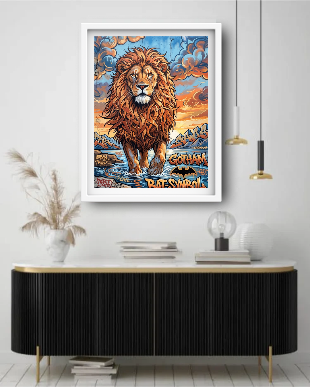 Majestic Lion Art - Wall Art Canvas