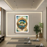Mandala spiritual wall art for meditation and yoga room decor
