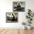 Meditative musician canvas wall art set of 2 calm musical painting for home decor