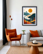 minimal abstract wall art canvas in modern home decor